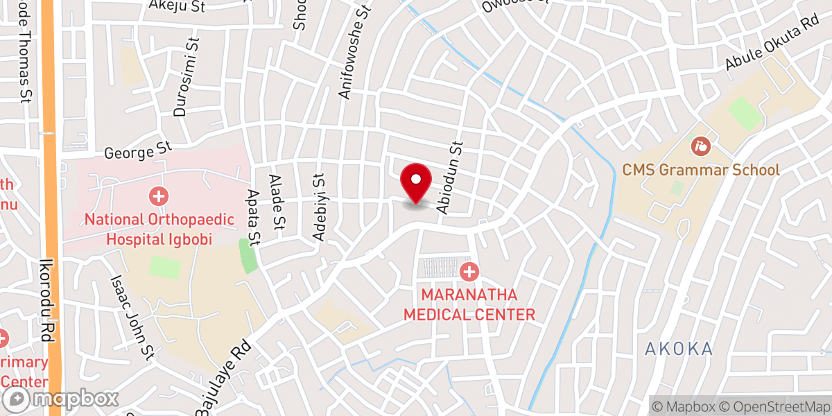 Map showing location of Methodist Church