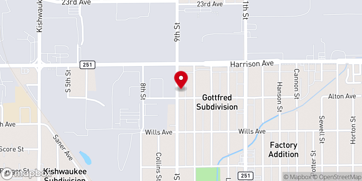Map showing location of Lighthouse Temple Pentecostal Church