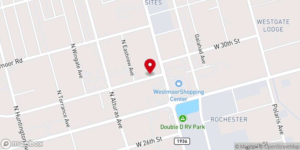 Map showing location of Casa de Gloria