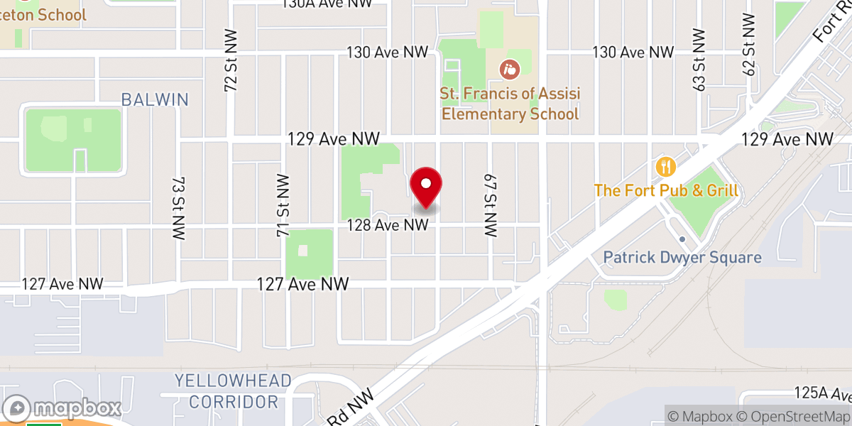 Map showing location of St. Vladimir's Russian Orthodox Church