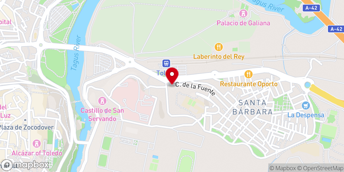 Map showing location of Iglesia Evangélica Apostólica del Nombre de Jesús Toledo