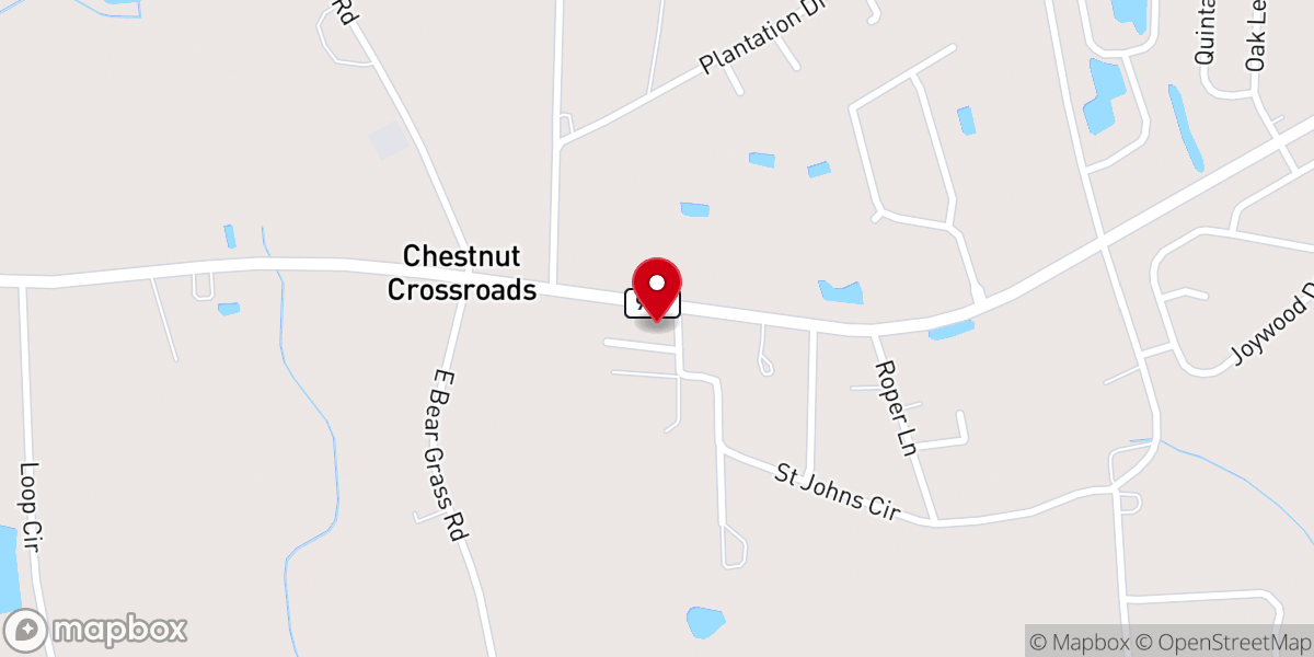 Map showing location of St John Ame Church