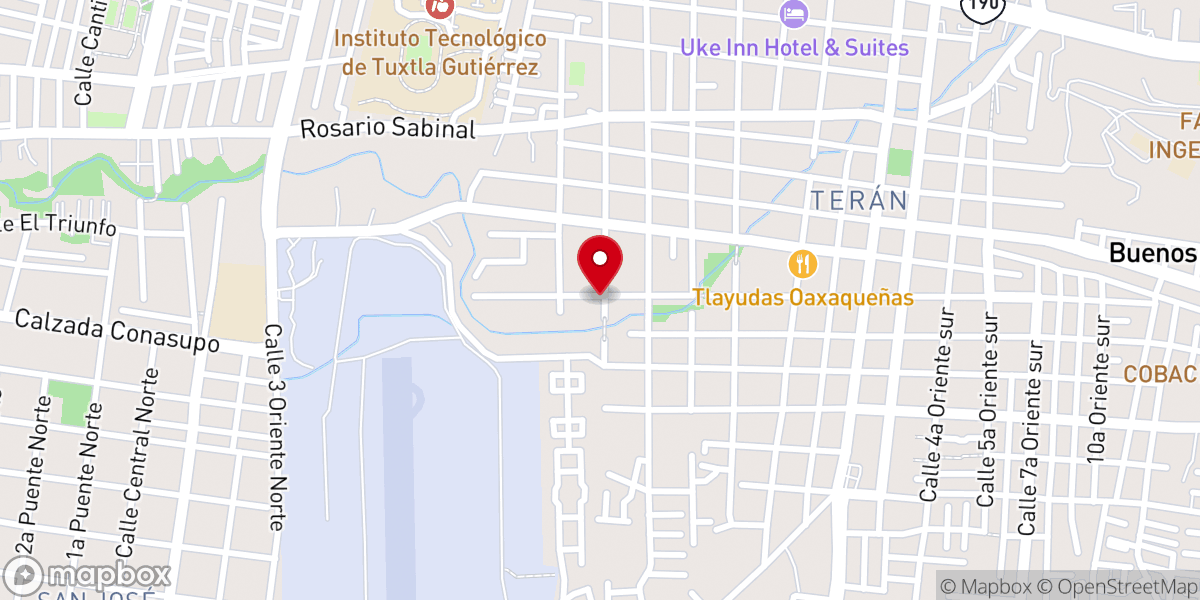 Map showing location of Iglesia-Bautista-Bethel