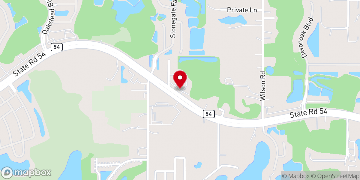 Map showing location of Community Church Tampa