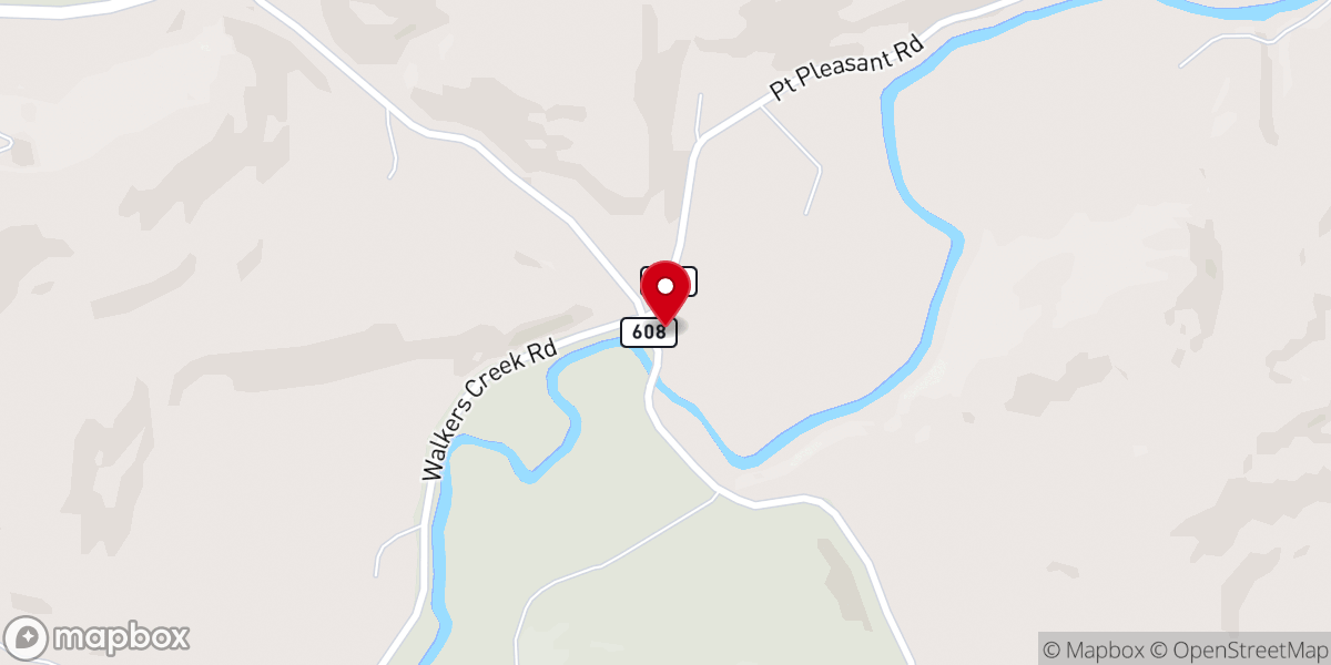 Map showing location of Central Church