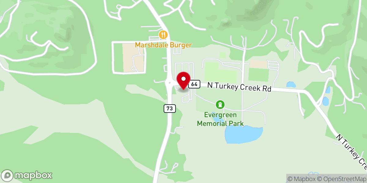 Map showing location of Aspen Ridge Church