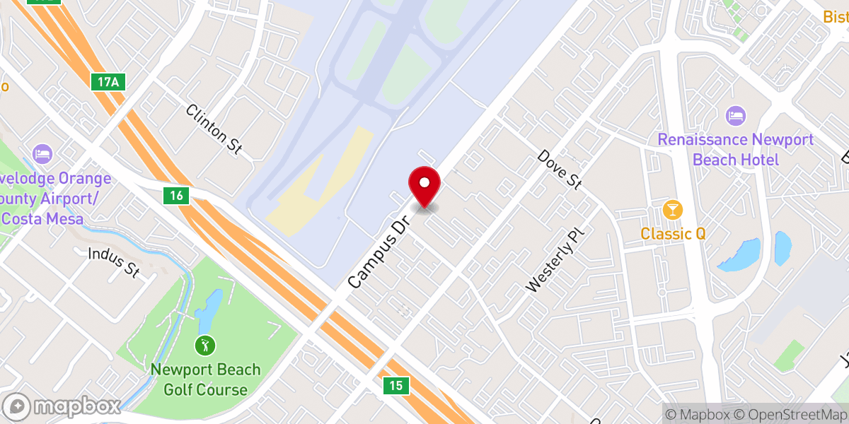 Map showing location of OC Spiritual Center