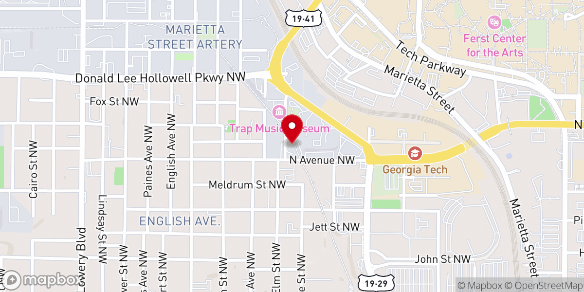 Map showing location of New Life Covenant Church
