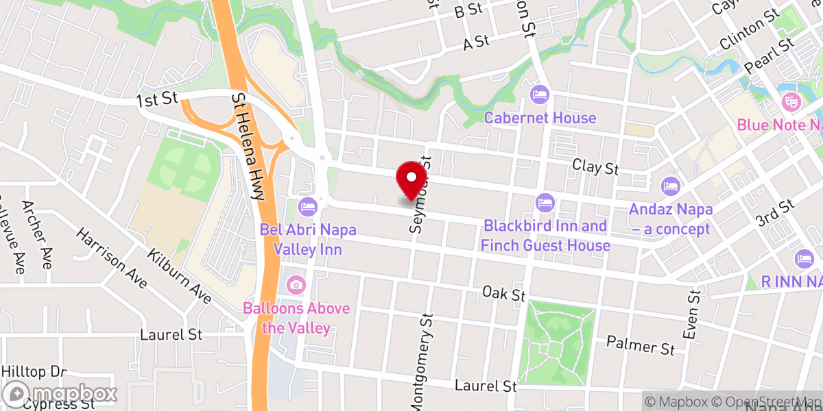 Map showing location of First Church of Christ Science