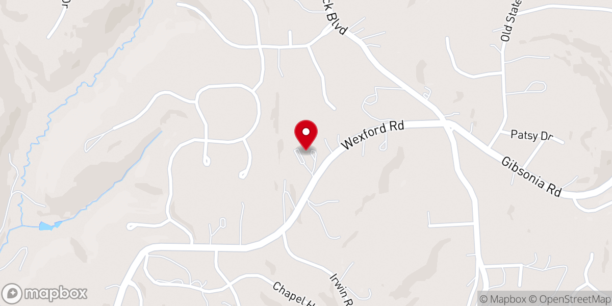 Map showing location of Cross Roads Presbyterian Church