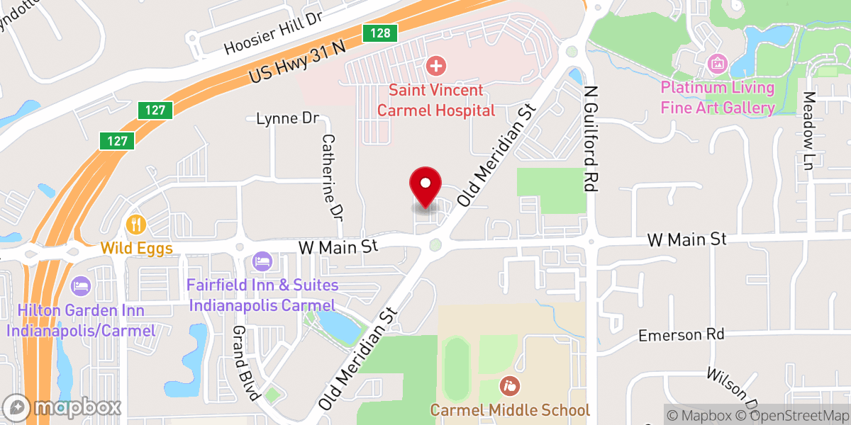 Map showing location of Genesis Church