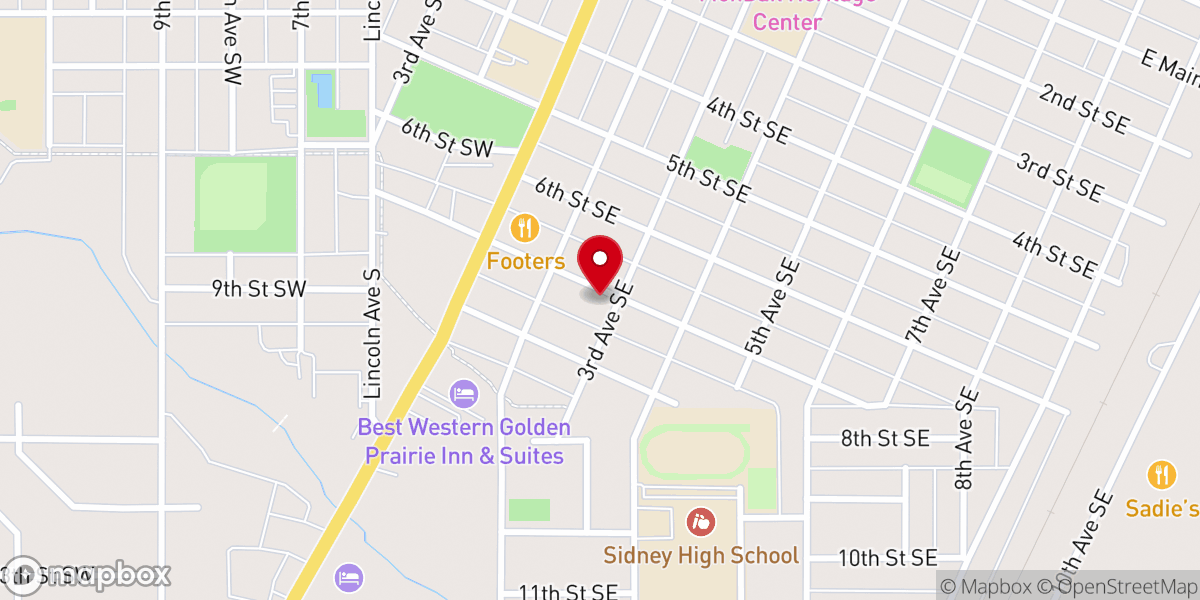 Map showing location of St Matthew's Catholic Church