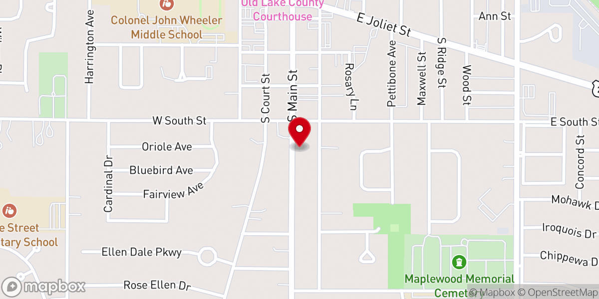 Map showing location of First Church of Christ, Scientist