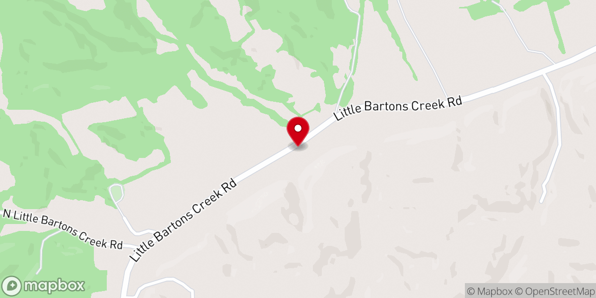 Map showing location of Watershed Baptist Church