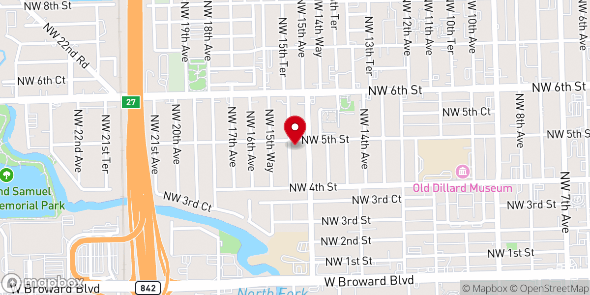 Map showing location of St John United Methodist Church