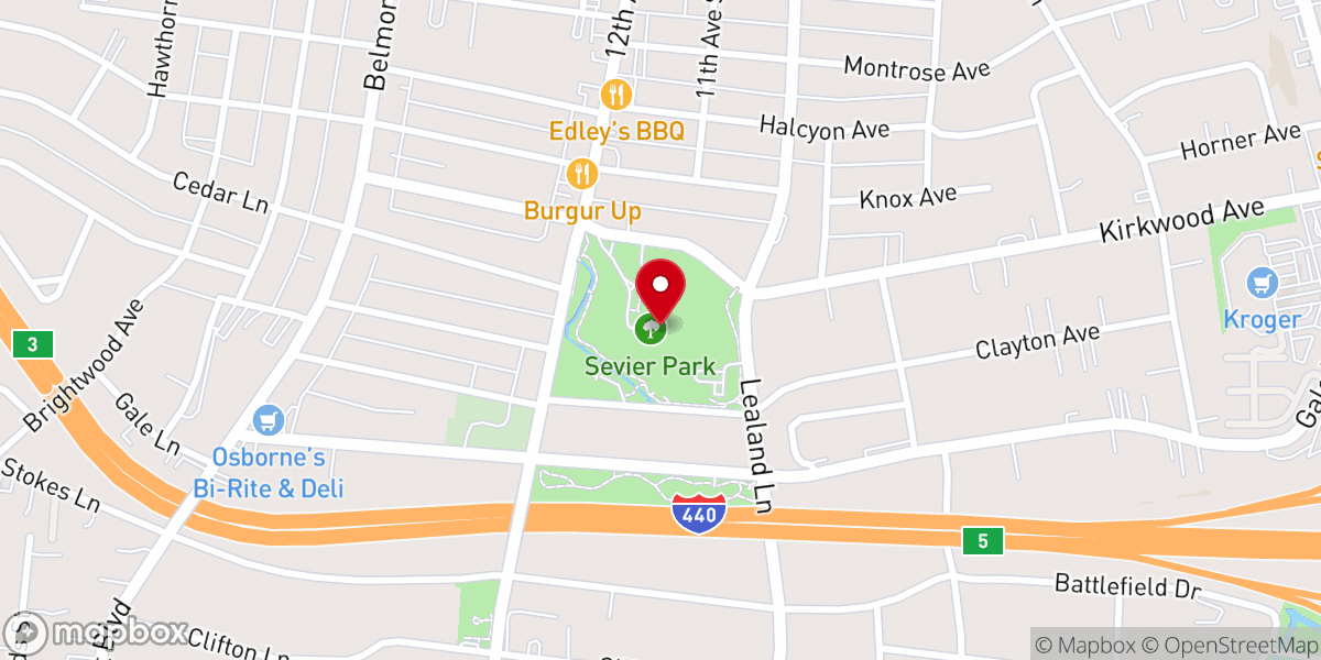 Map showing location of La Casa Church
