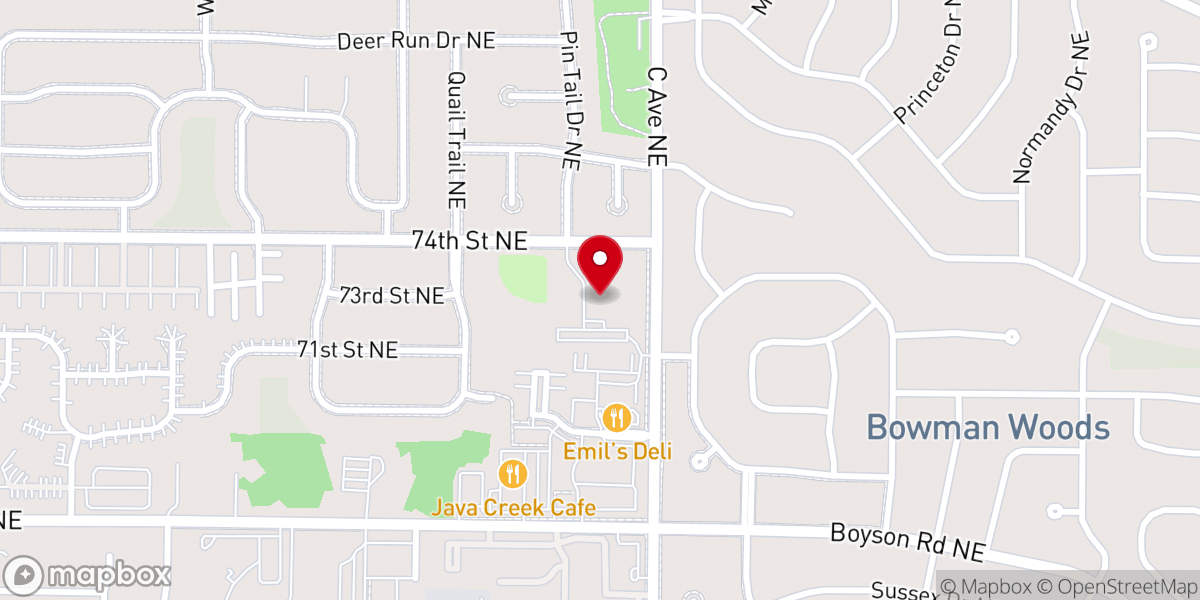 Map showing location of Noelridge Christian Church