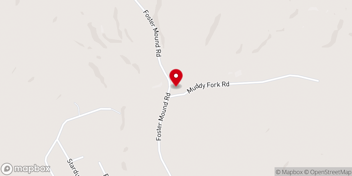 Map showing location of Mount Bruin Church