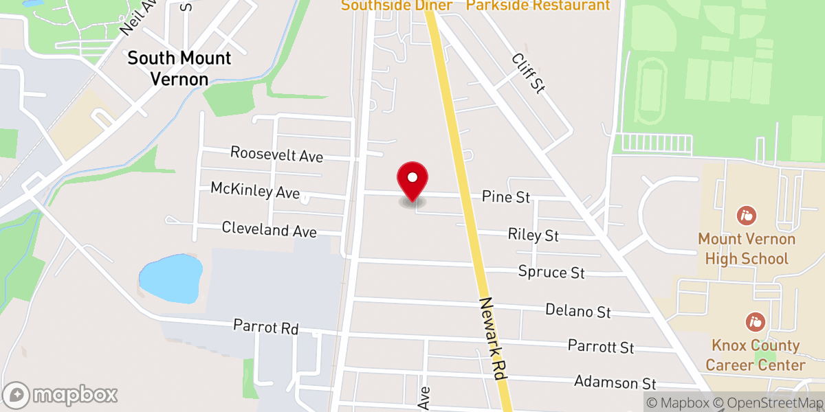 Map showing location of First Church of God