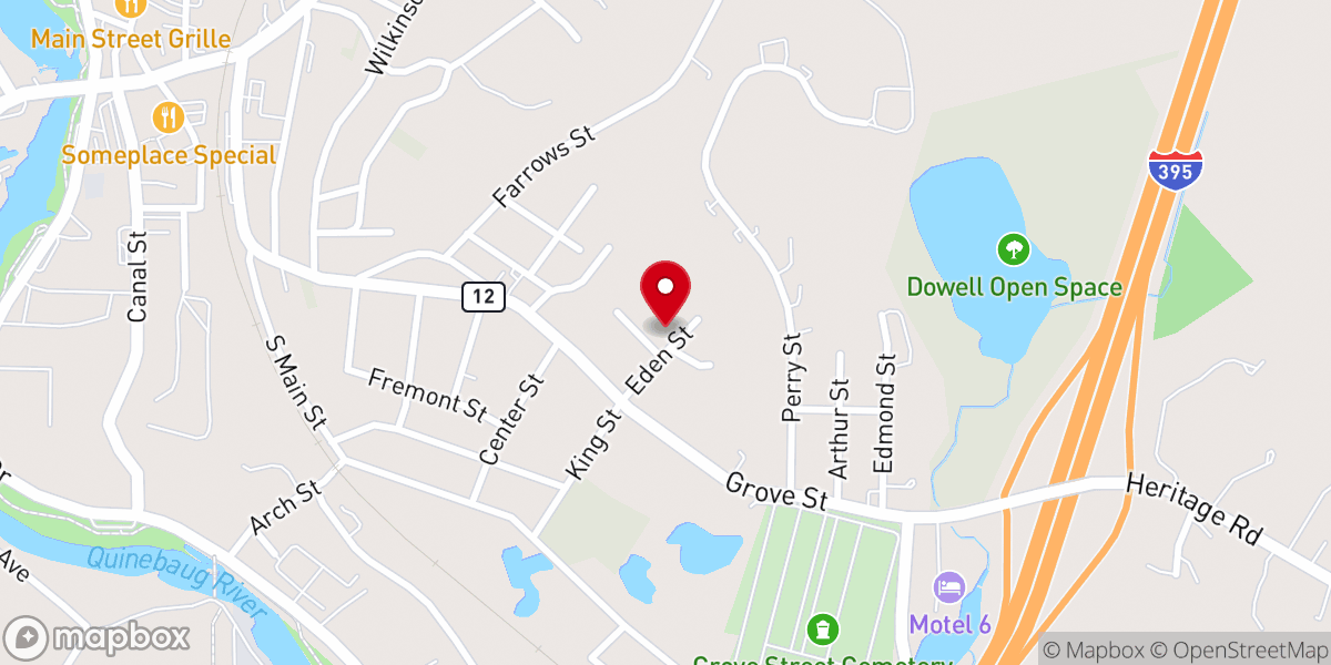 Map showing location of Methodist Parsonage