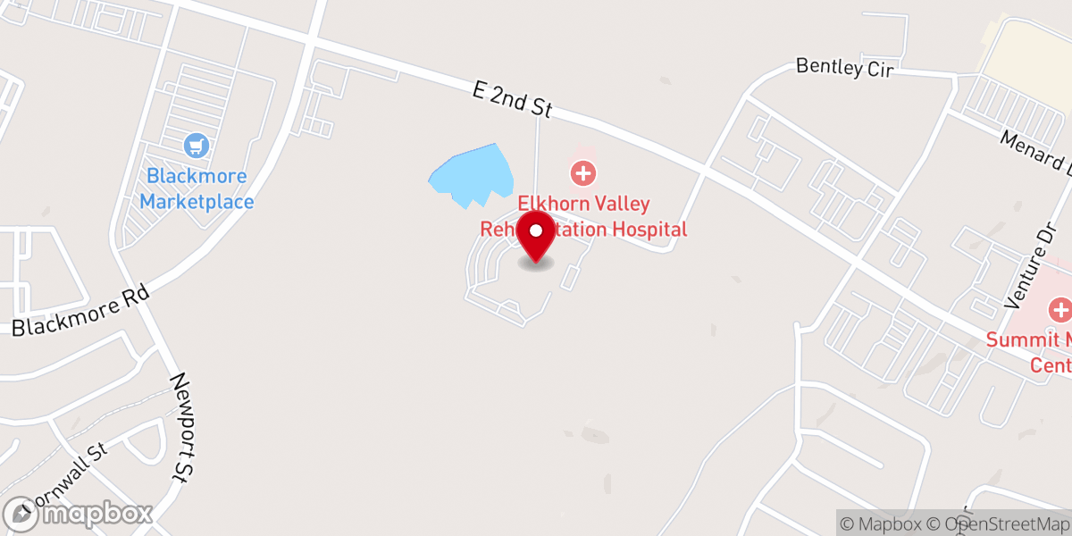 Map showing location of Highland Park Community Church