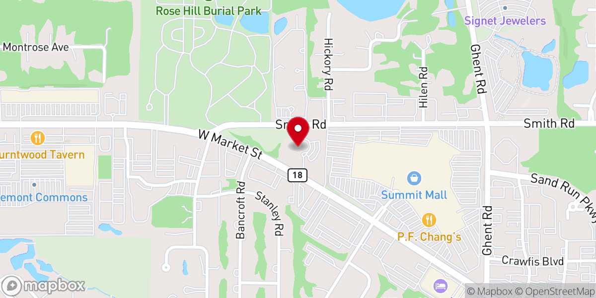 Map showing location of Fairlawn Lutheran Church