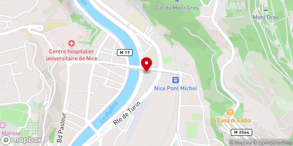 Map showing location of Église Notre-Dame de Bon Voyage de Nice