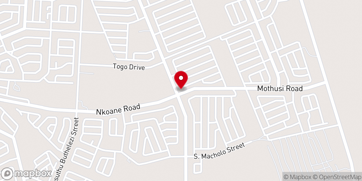 Map showing location of Bagalatia Apostolic church
