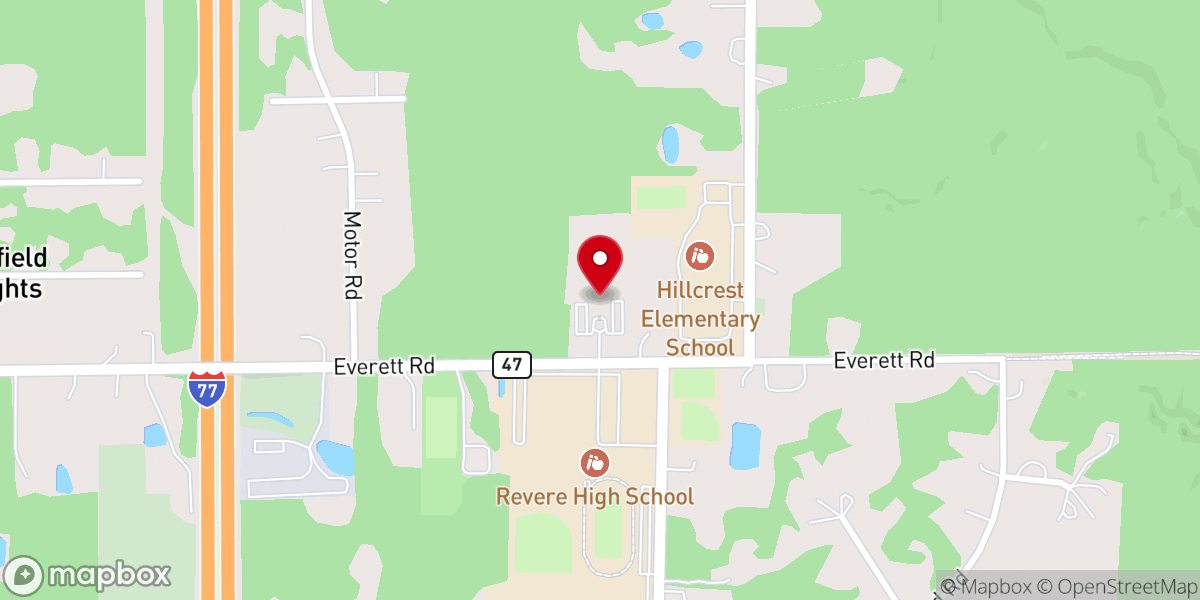 Map showing location of St Victor Catholic Church
