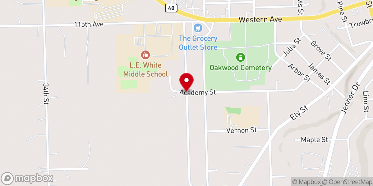 Map showing location of St John's Church-God-Christ