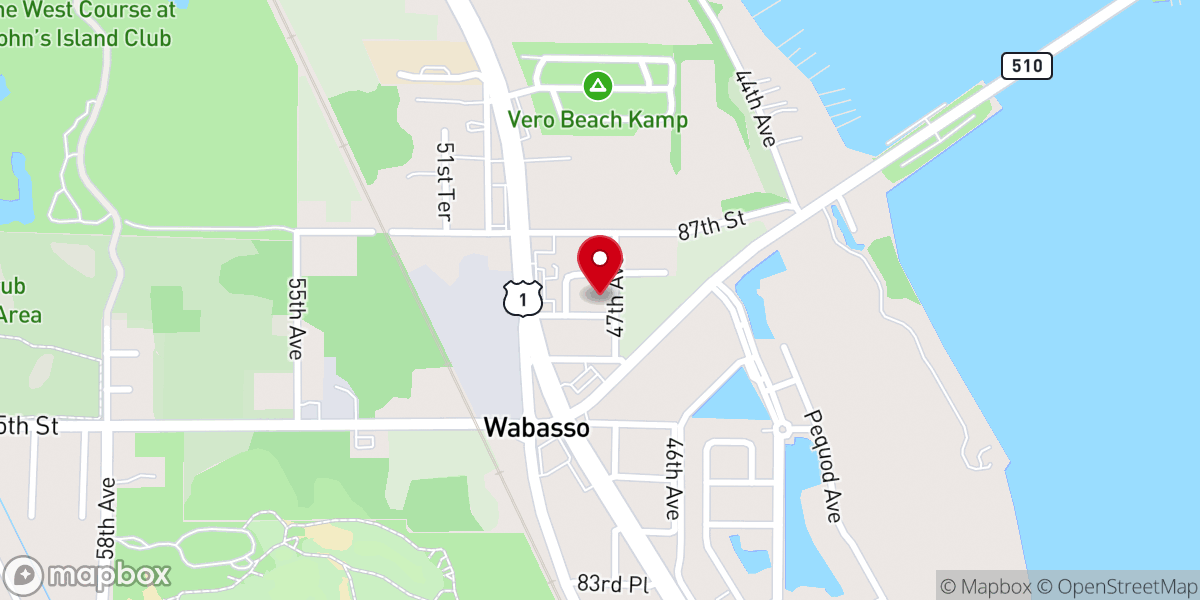 Map showing location of Coastal Church
