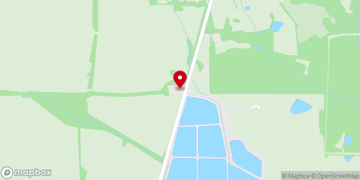 Map showing location of Oak Grove Primitive Baptist Church