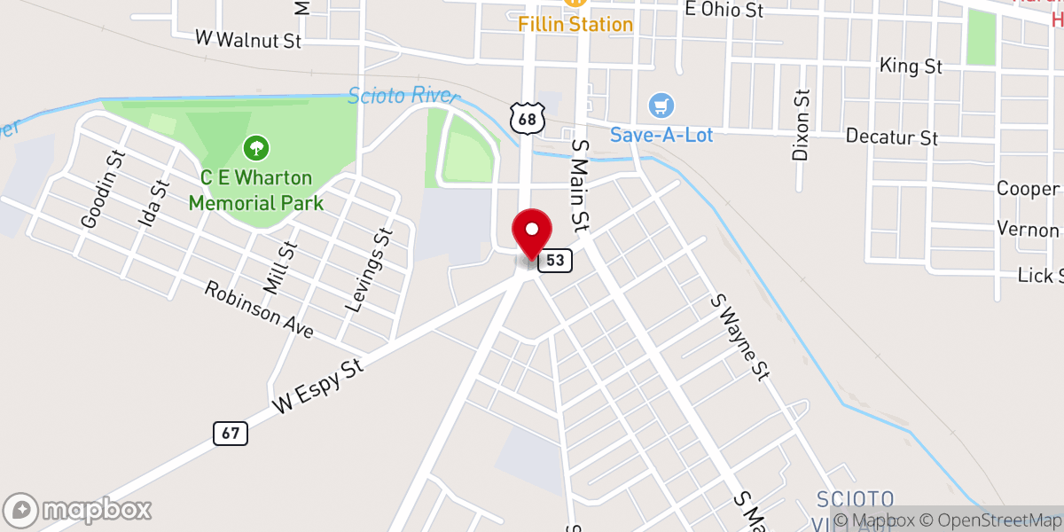 Map showing location of Epworth United Methodist Church
