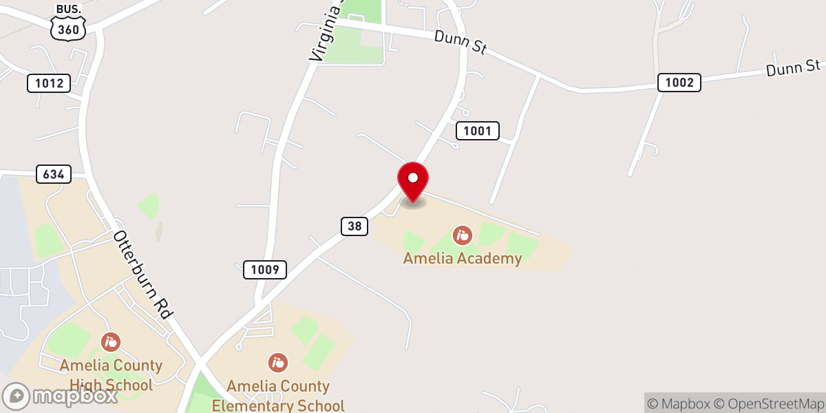 Map showing location of River Run Presbyterian Church