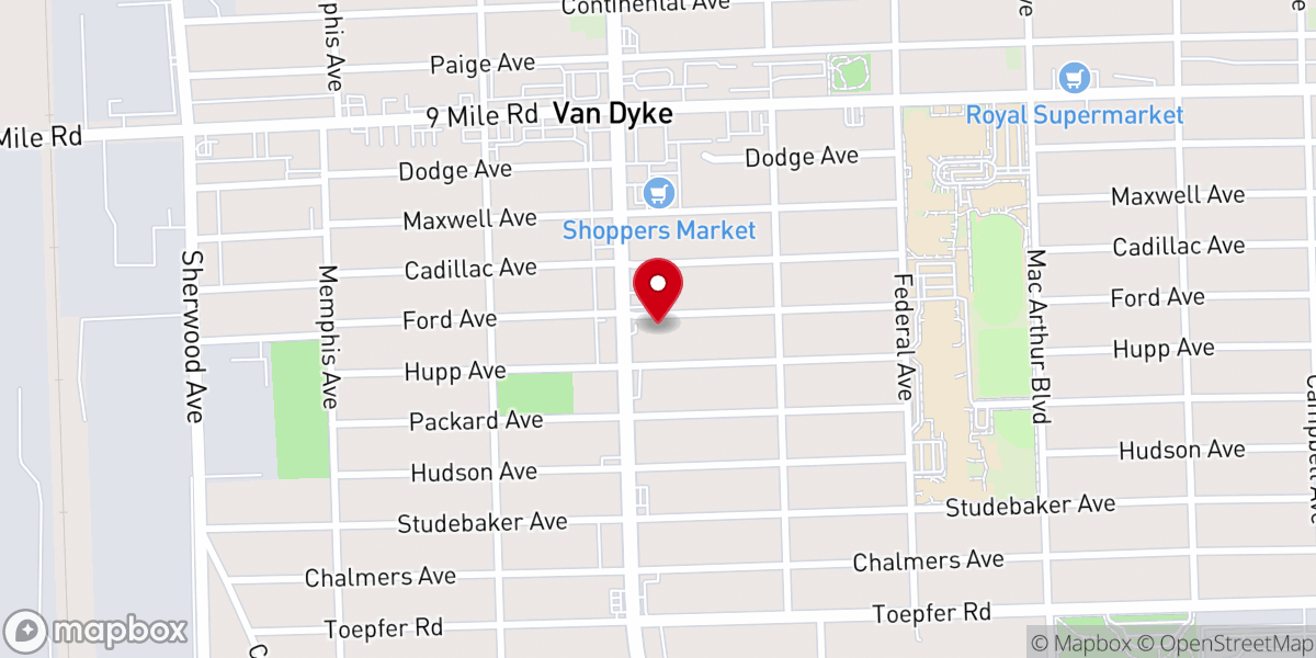 Map showing location of Trinity Ministry Church