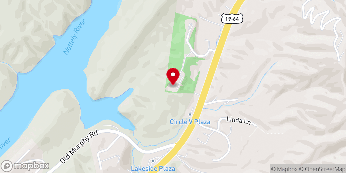 Map showing location of Murphy Church Of God