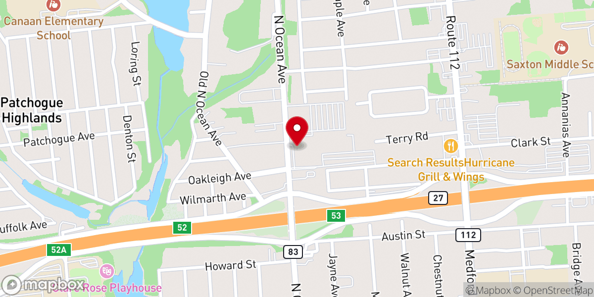 Map showing location of Our Lady of Mount Carmel Catholic Church