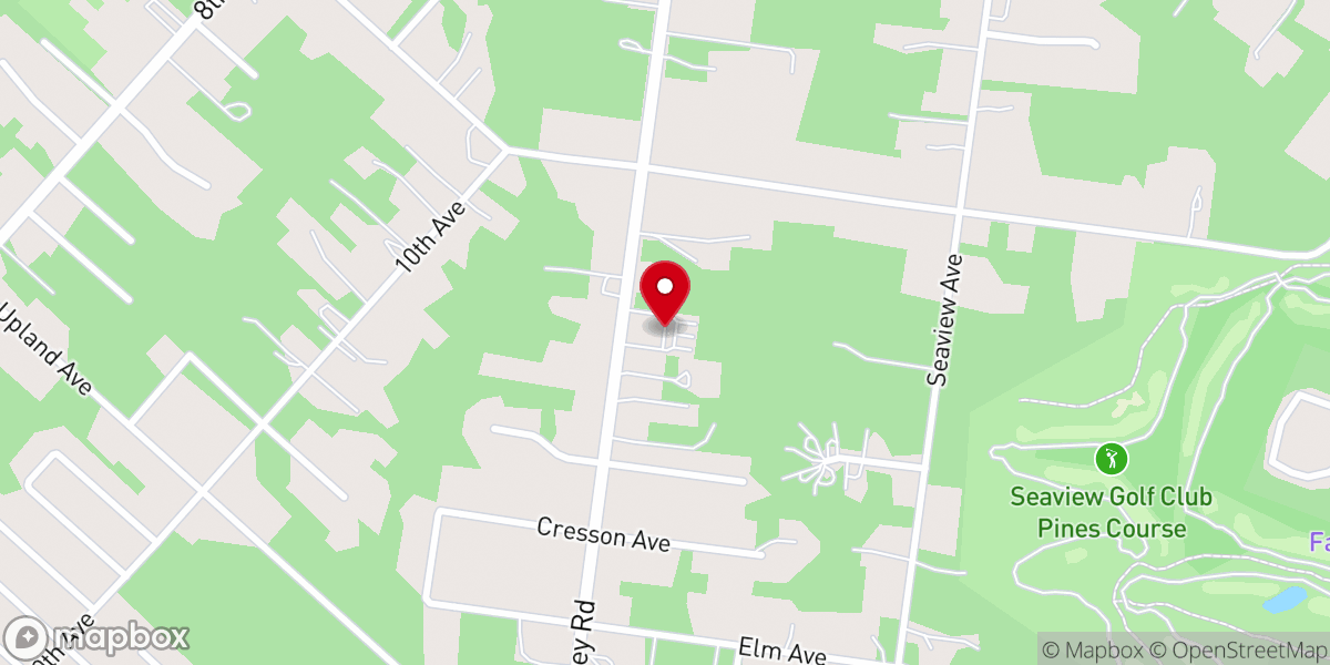 Map showing location of Mainland Baptist Church