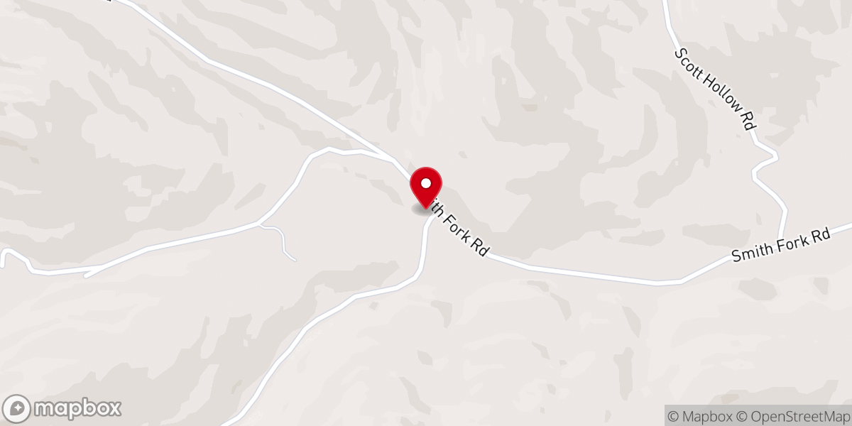 Map showing location of Cooper Chapel Baptist Church