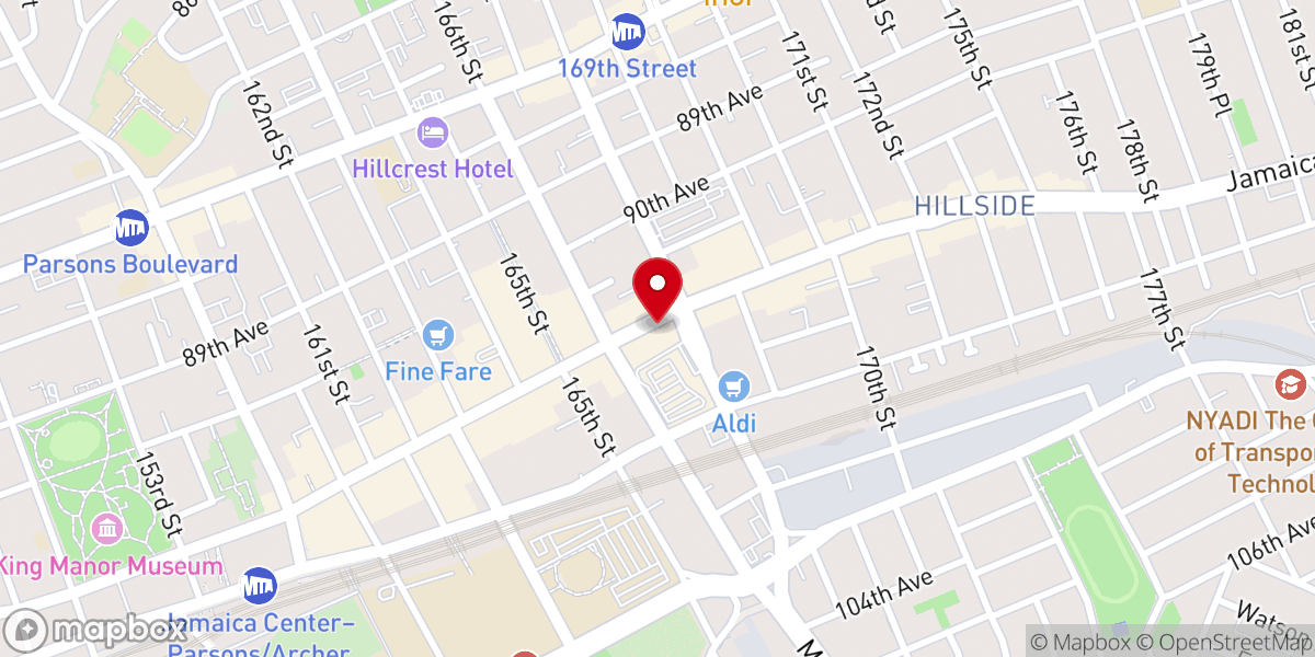 Map showing location of Silk Road NYC | Legal Recreational Weed Dispensary & Fast Delivery in Jamaica Queens