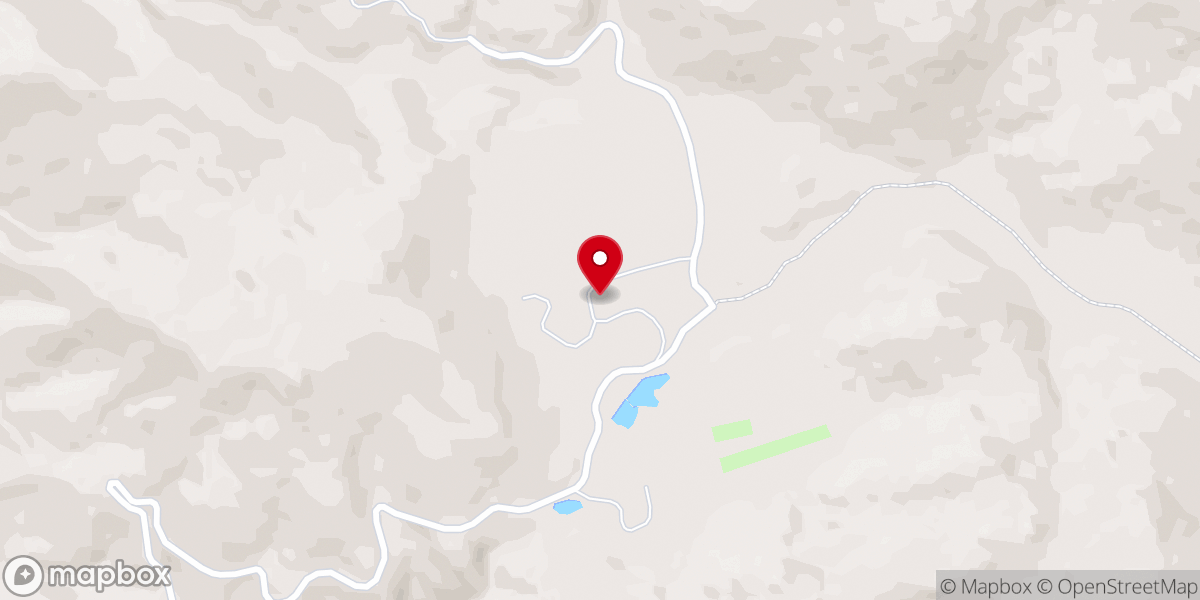 Map showing location of Madre Grande Monastery