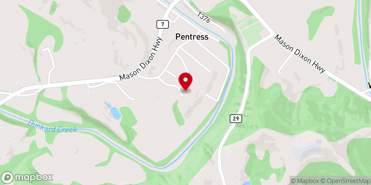 Map showing location of First Foursquare Church