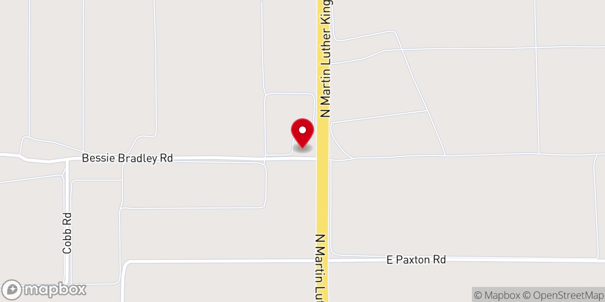 Map showing location of St Lawrence MB Church