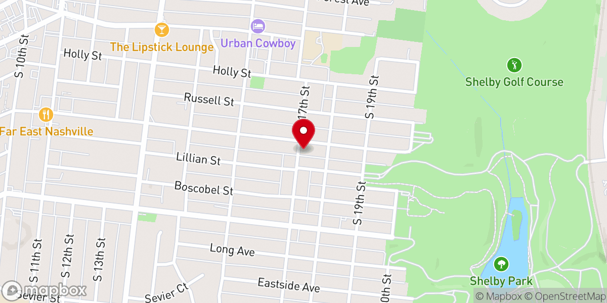 Map showing location of Progressive Sunrise Baptist Church