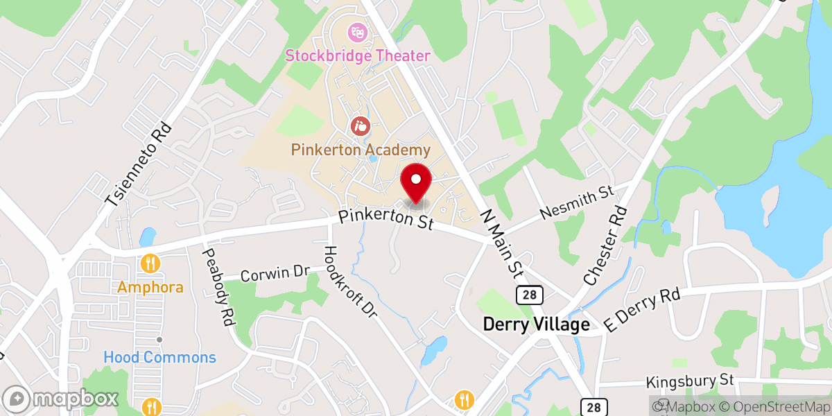 Map showing location of Derry Village Rotary Club