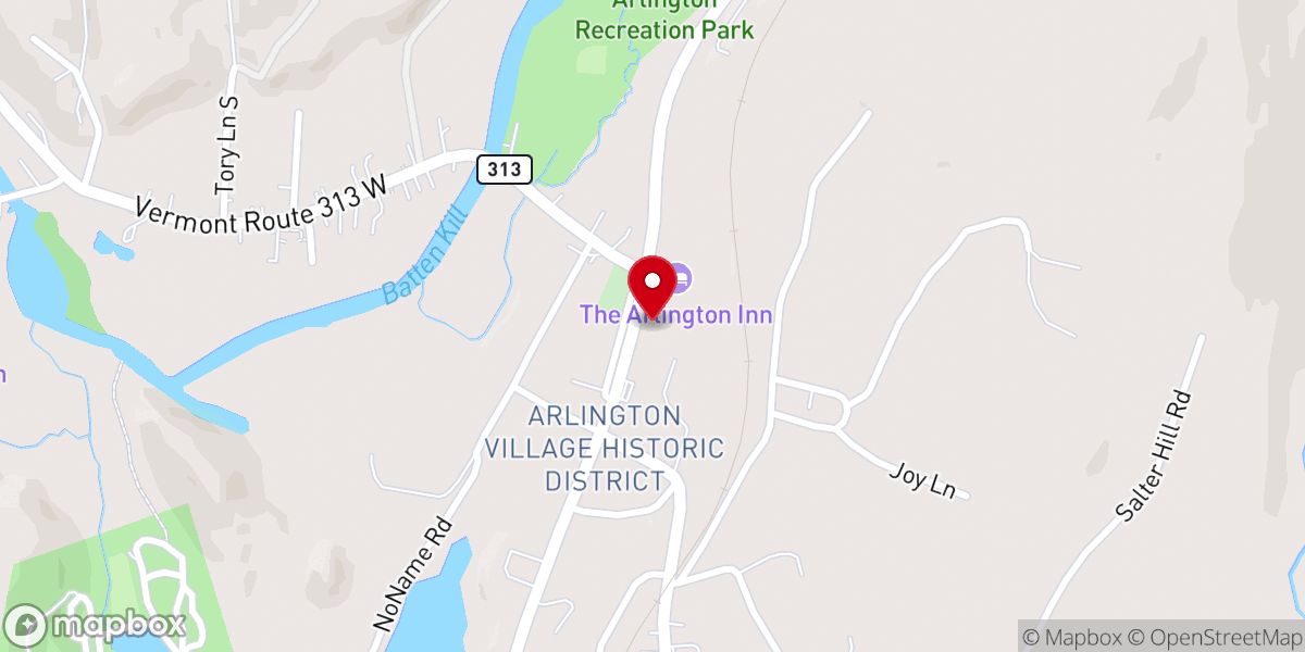 Map showing location of Arlington Community House