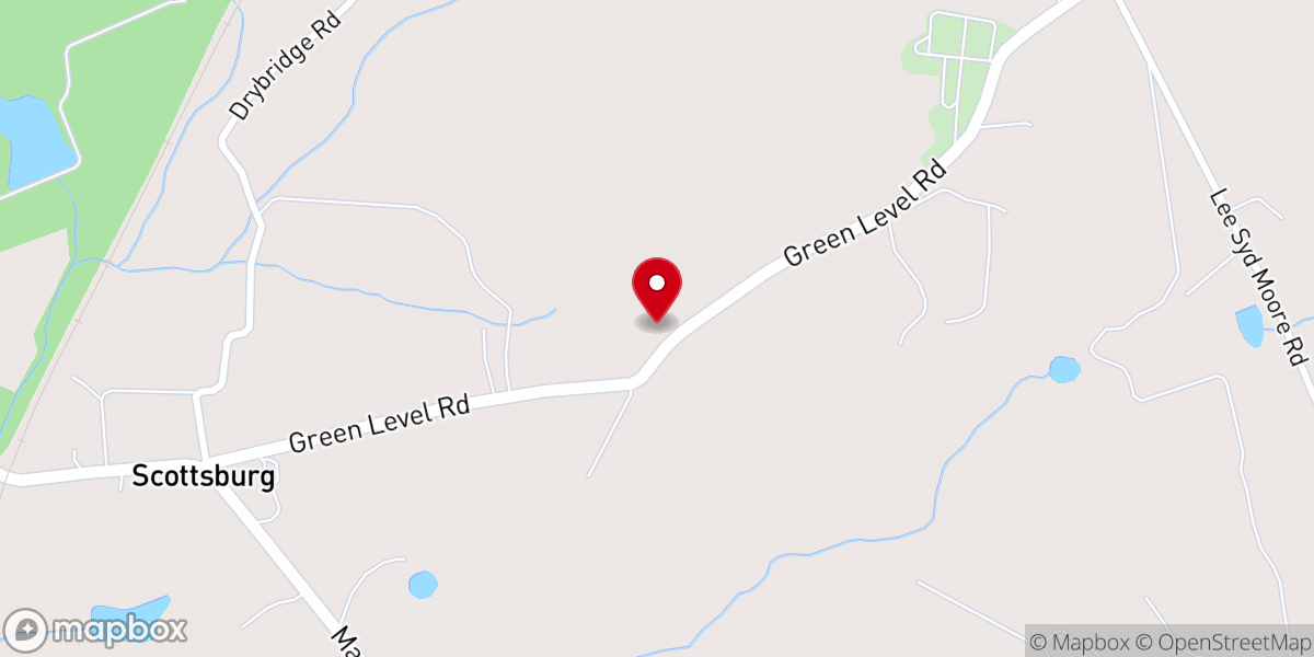 Map showing location of St James Baptist Church