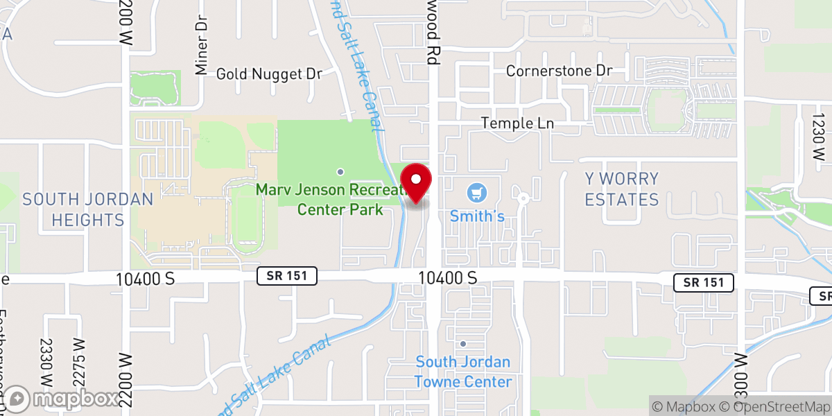 Map showing location of Christ the King Lutheran Church