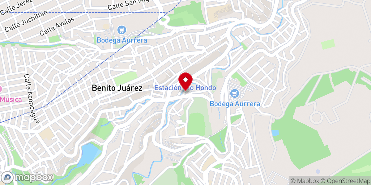 Map showing location of Iglesia cristiana amor y restauración