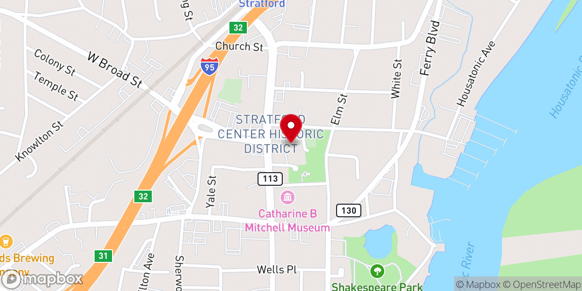 Map showing location of Saint James Baptist Church